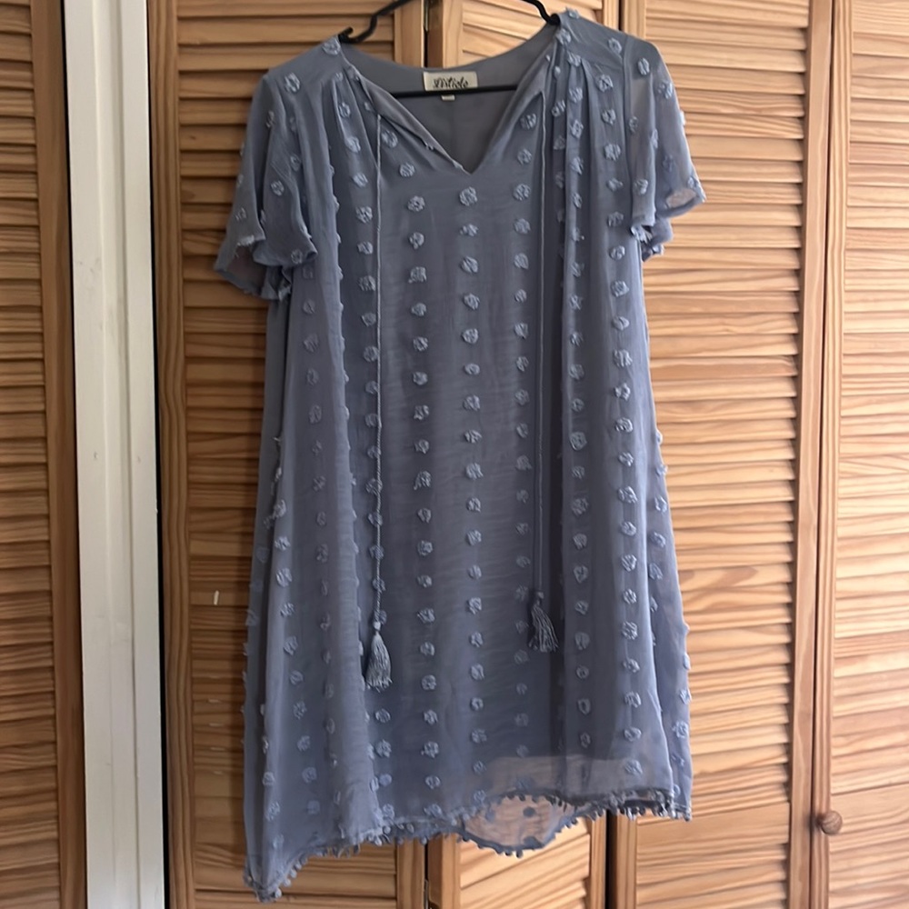 Listicle Pack Your Suitcase Swiss Dot Mini Dress